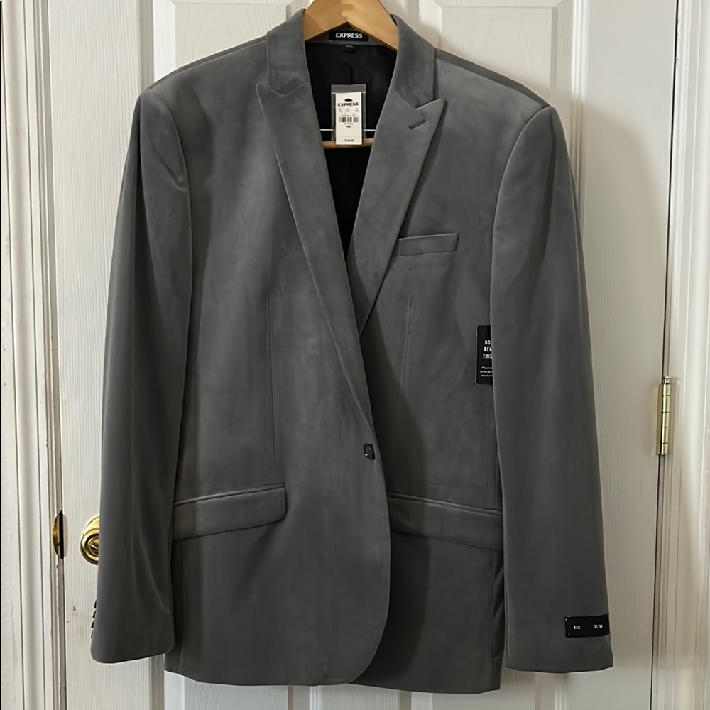 Express Men's Gray Blazer